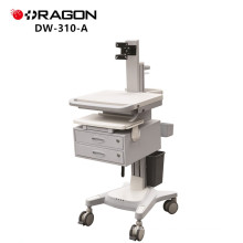 DW-310-A Movable medical hospital computer laptop trolley with battery